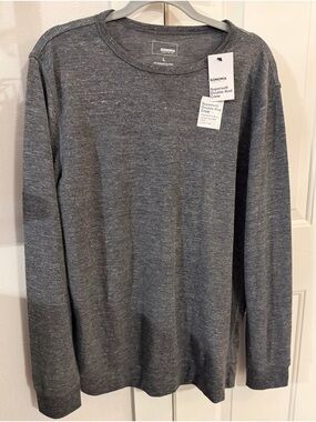 SONOMA Men's Crewneck Long-Sleeve Sweater in Charcoal